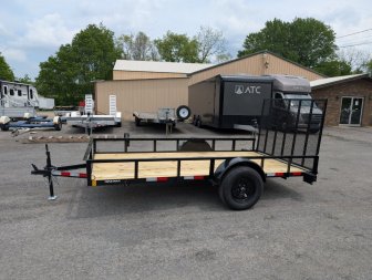 New 2025 Triple Crown 76"X12' Single Axle Utility Trailer