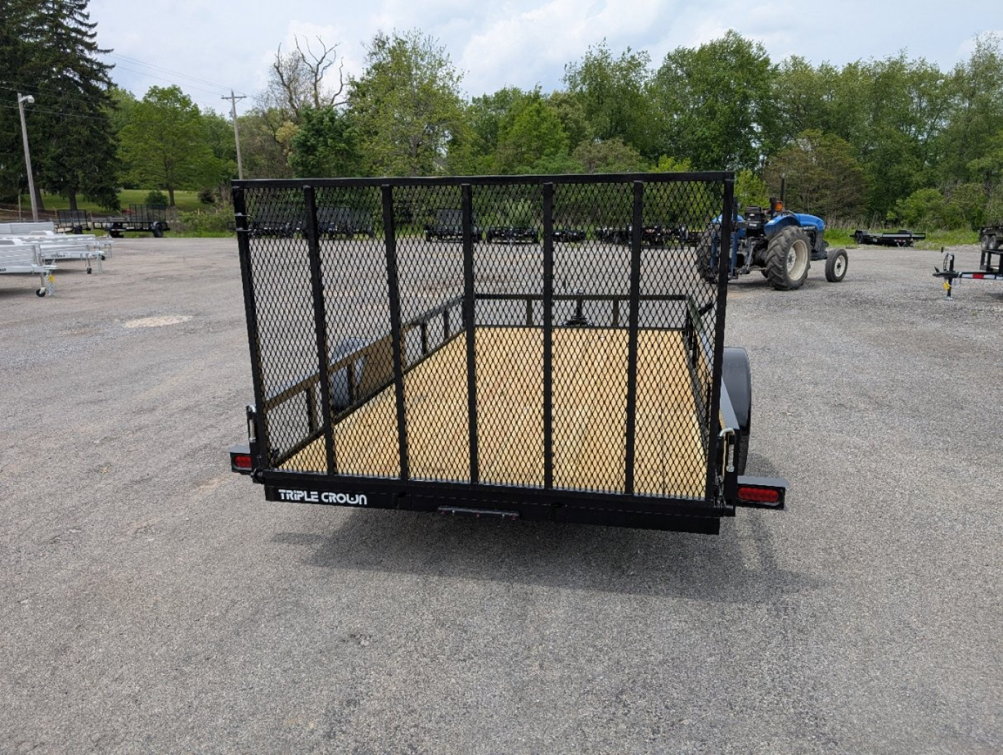 New 2025 Triple Crown 76"X12' Single Axle Utility Trailer