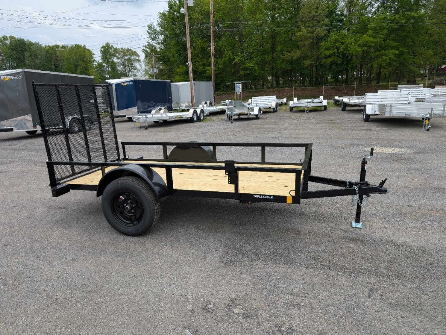 New 2025 Triple Crown 5X10 Single Axle Utility Trailer
