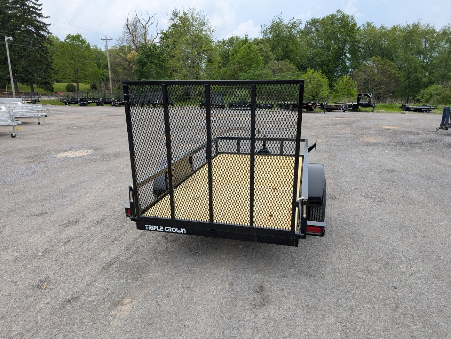 New 2025 Triple Crown 5X10 Single Axle Utility Trailer