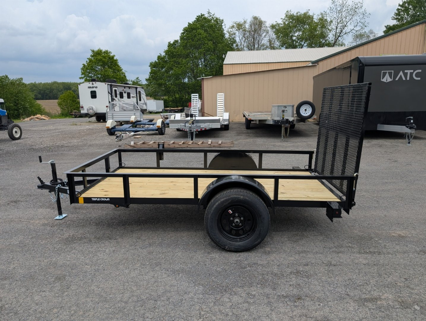 New 2025 Triple Crown 5X10 Single Axle Utility Trailer