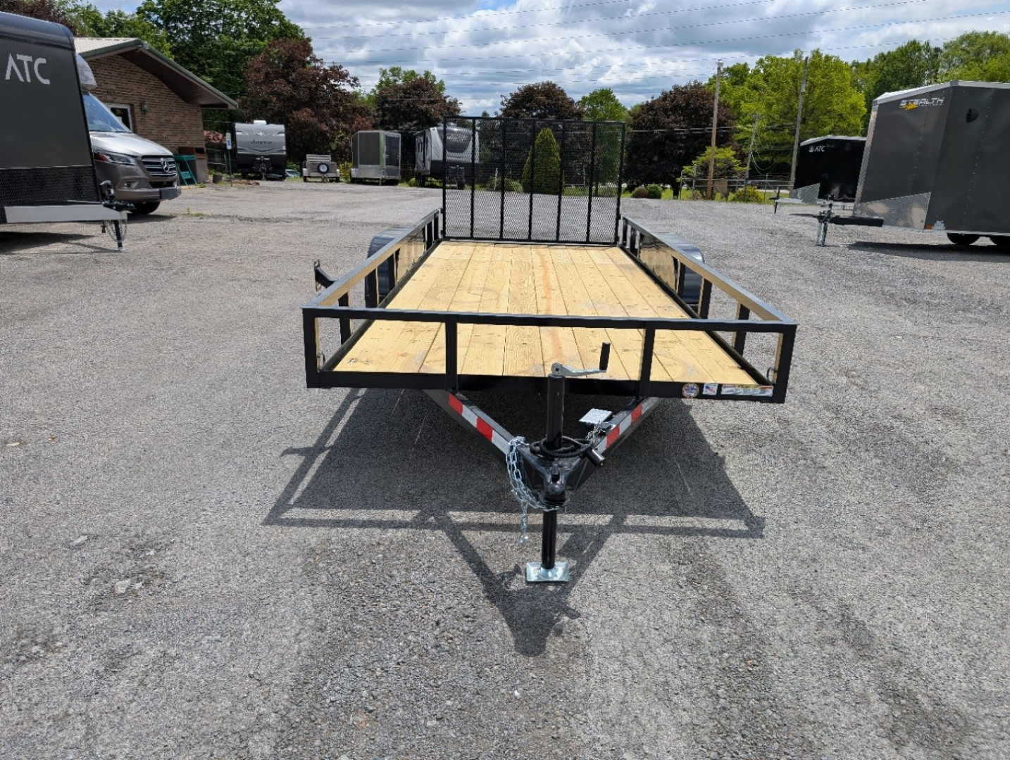 New 2025 Triple Crown 76"X16' 7K Tandem Utility Trailer