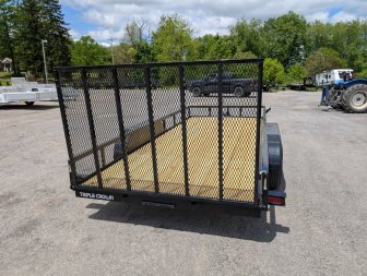 New 2025 Triple Crown 76"X16' 7K Tandem Utility Trailer