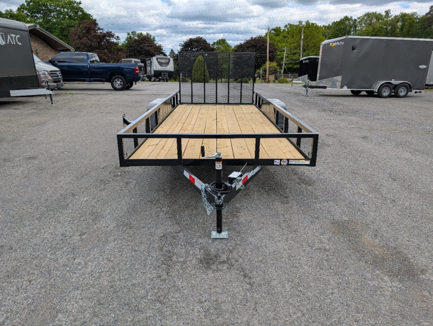 New 2025 Triple Crown 76"X16' 7K Tandem Utility Trailer