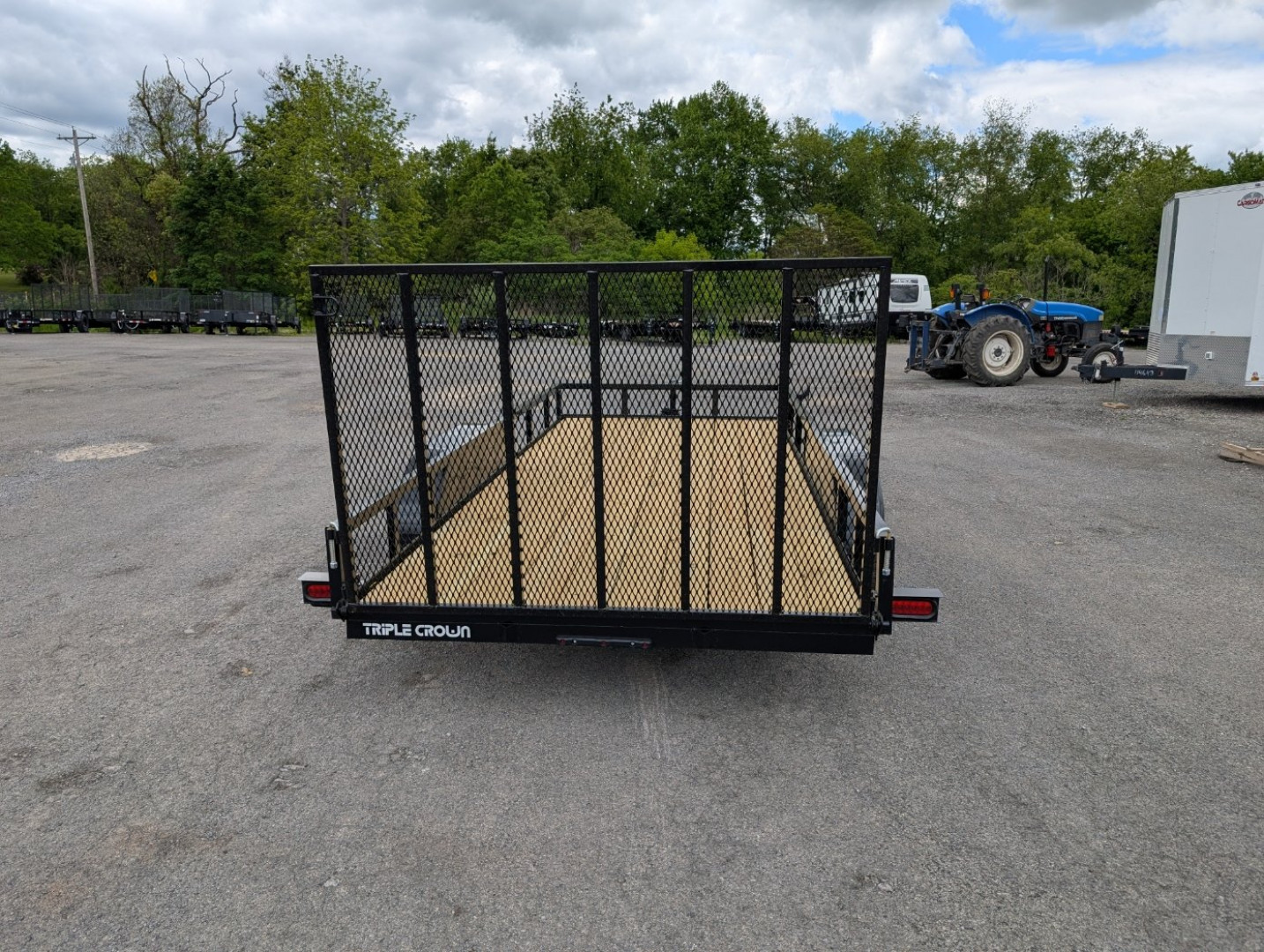 New 2025 Triple Crown 76"X16' 7K Tandem Utility Trailer
