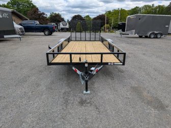 New 2025 Triple Crown 76"X16' 7K Tandem Utility Trailer