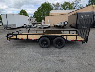 New 2025 Triple Crown 76"X16' 7K Tandem Utility Trailer