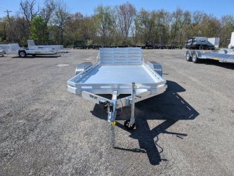 New 2026 Aluma 7814 Tandem Axle Bi-Fold Gate Utility Trailer