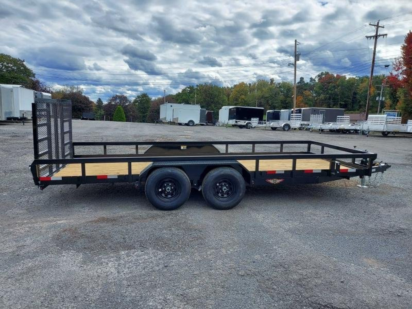 New 2023 H&H Trailers 82"X18' 10K Utility Trailer-91126