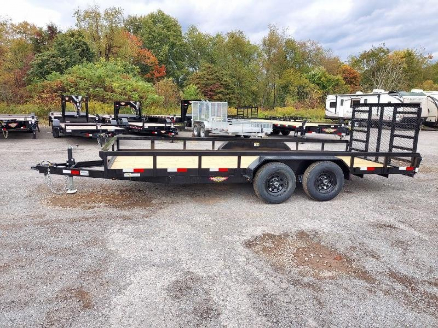 New 2023 H&H Trailers 82"X18' 10K Utility Trailer-91126