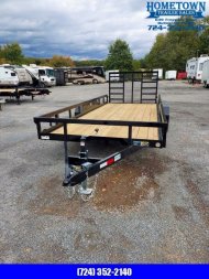New 2023 H&H Trailers 82 X18' 10K Utility Trailer-91126