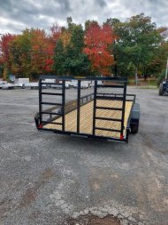 New 2023 H&H Trailers 82"X18' 10K Utility Trailer-91126