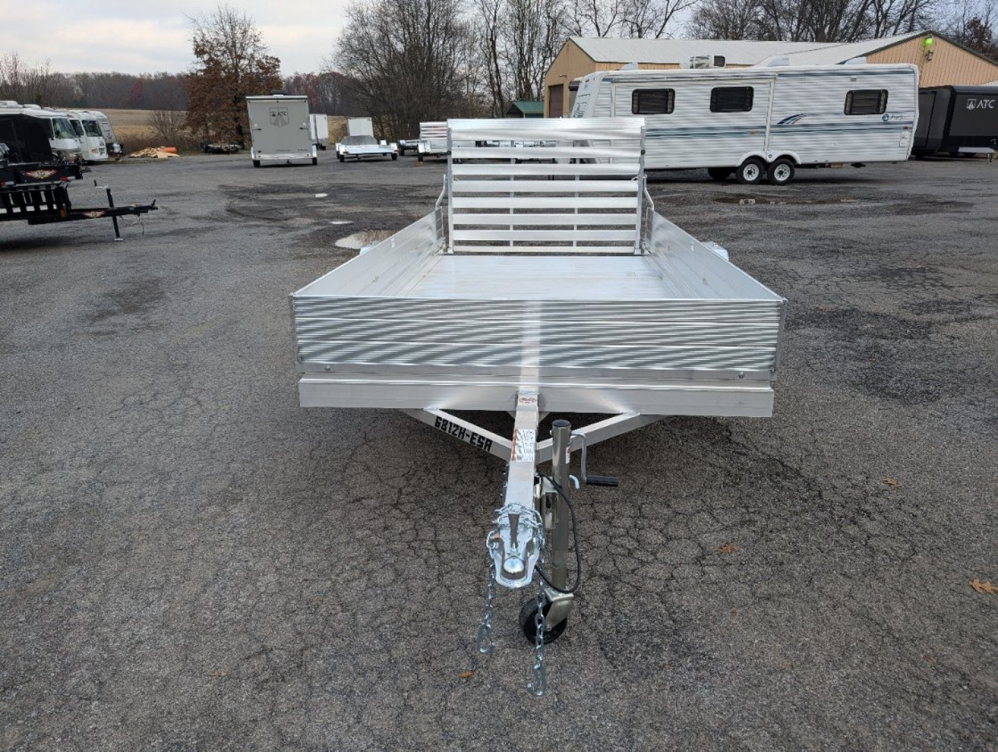 New 2025 Aluma 6812H-ESA-S Utility Trailer