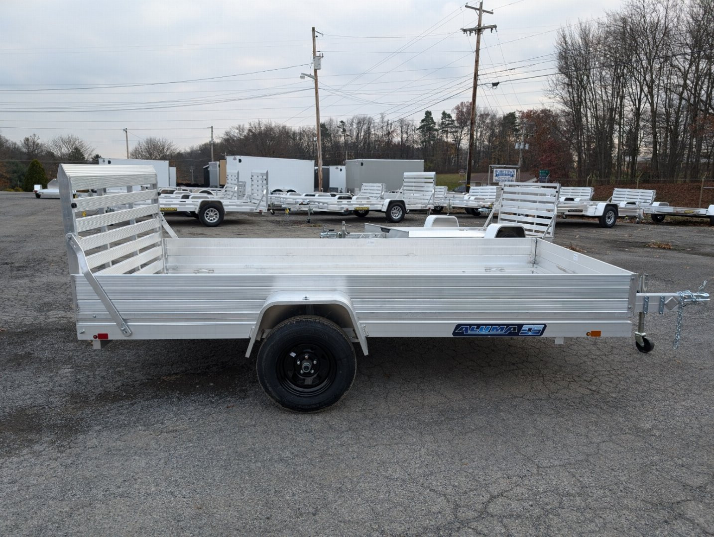 New 2025 Aluma 6812H-ESA-S Utility Trailer