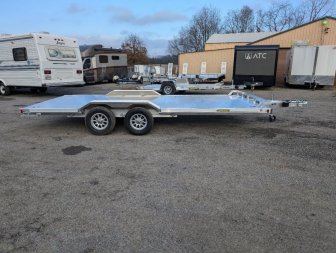 New 2025 Aluma Wide Body 18' Drive Over Fender Car Hauler