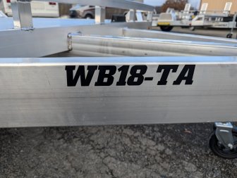 New 2025 Aluma Wide Body 18' Drive Over Fender Car Hauler