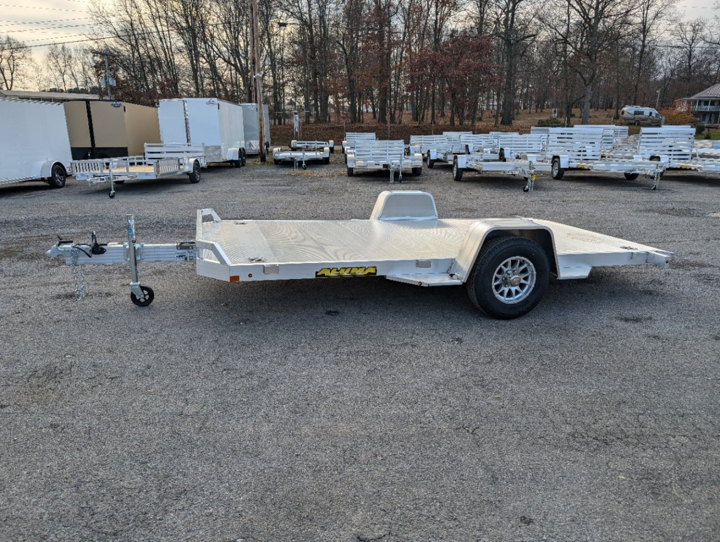 New 2025 Aluma 8214HS-Tilt Utility Trailer