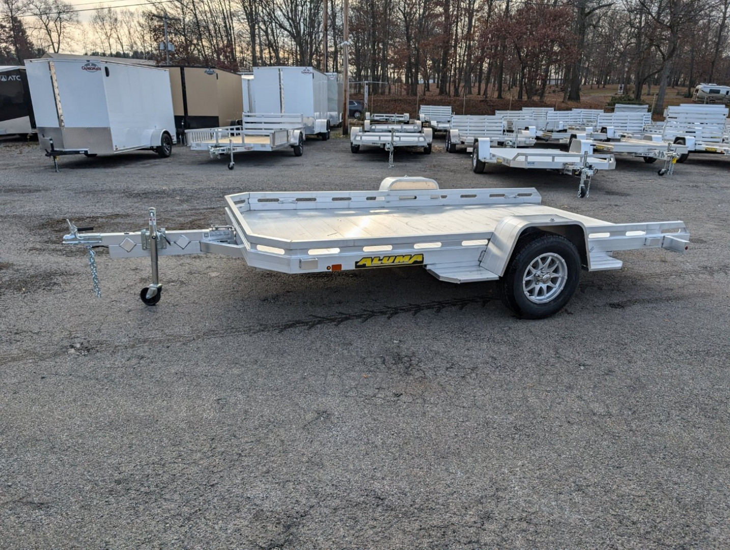 New 2025 Aluma 7712H-TILT-S Utility Trailer