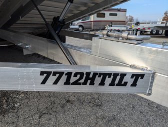 New 2025 Aluma 7712H-TILT-S Utility Trailer