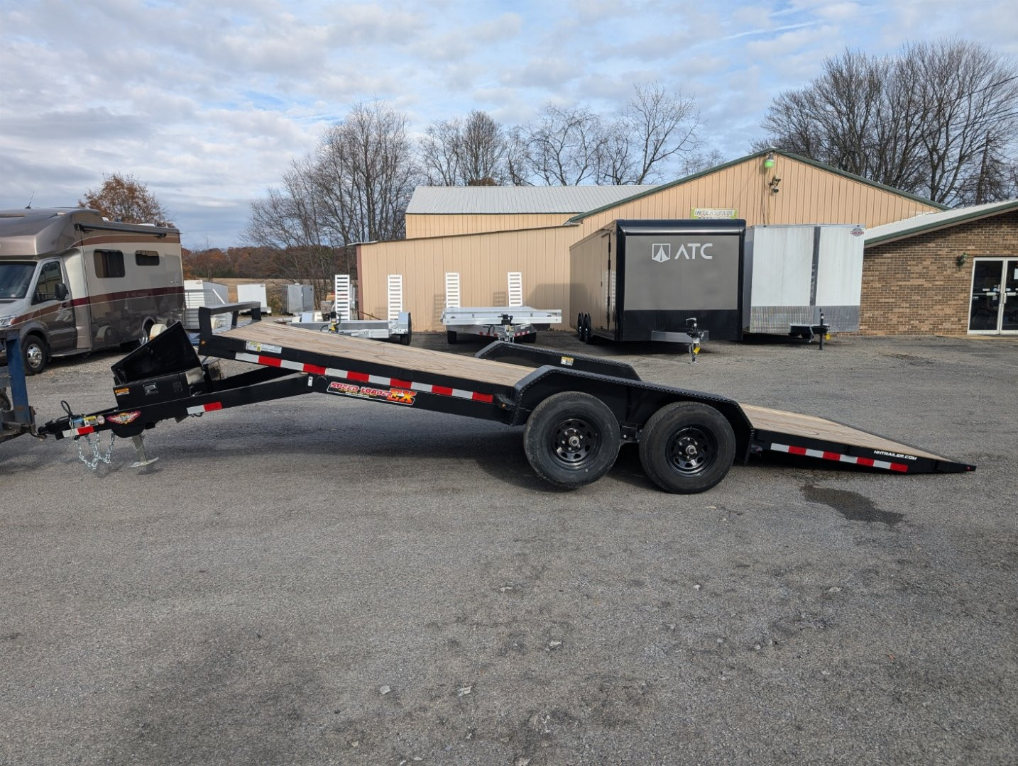 New 2025 H&H Trailers 82"X20' 10K Electric Tilt Speed Loader Car Hauler