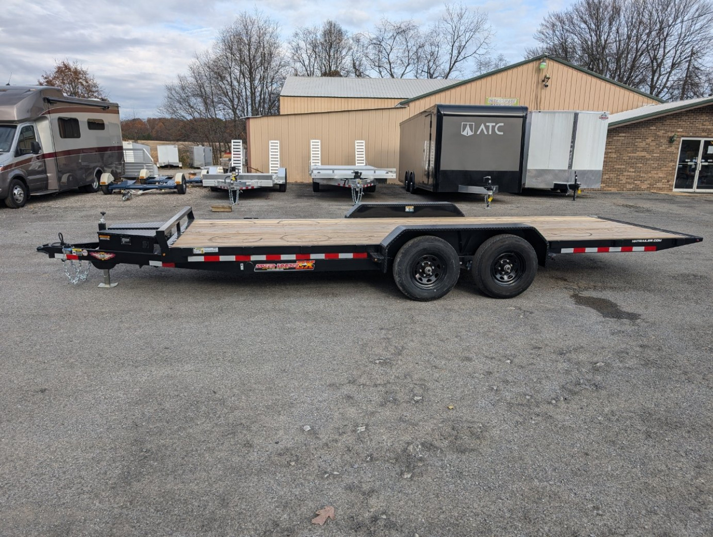 New 2025 H&H Trailers 82"X20' 10K Electric Tilt Speed Loader Car Hauler