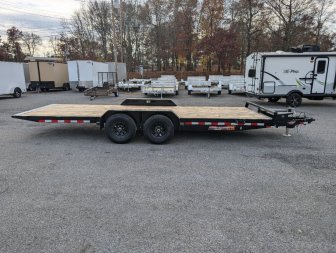 New 2025 H&H Trailers 82"X20' 10K Electric Tilt Speed Loader Car Hauler