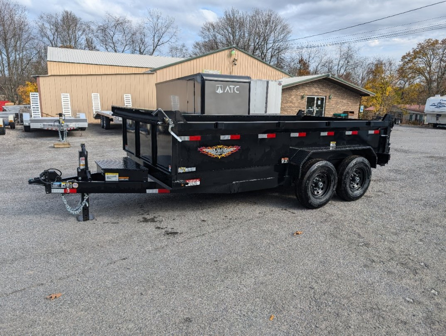 New 2025 H&H Trailers 83x14 Industrial, 14K Scissor Dump Trailer