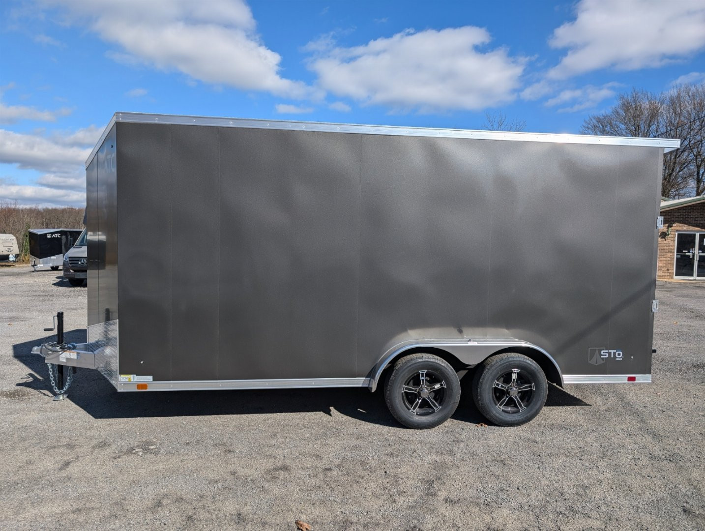 New 2025 ATC 7.5X16+2 Wedge Aluminum Enclosed Trailer