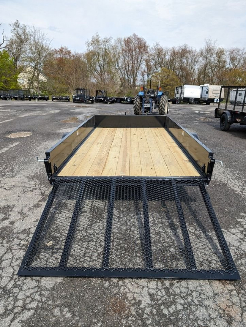 New 2024-H&H-Trailers-76″x12′-Single-Axle-Solid-Side-Utility-Trailer-97932