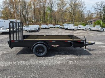 New 2024-H&H-Trailers-76″x12′-Single-Axle-Solid-Side-Utility-Trailer-97932