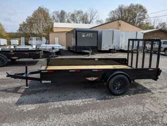 New 2024-H&H-Trailers-76″x12′-Single-Axle-Solid-Side-Utility-Trailer-97932