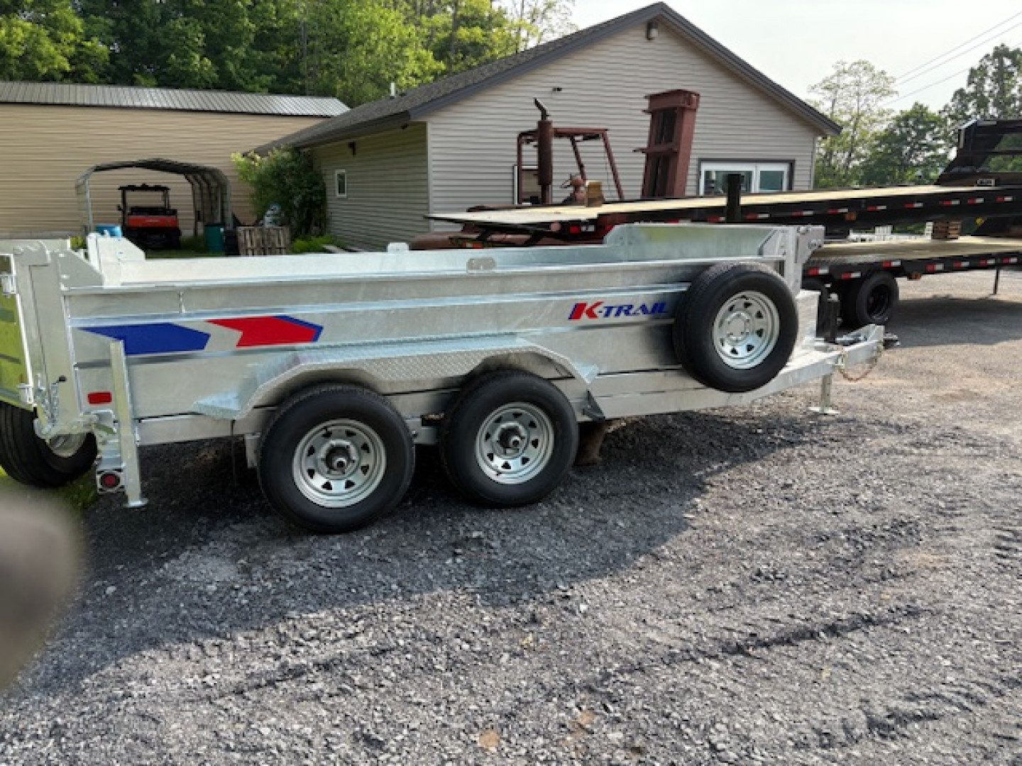 New 2025 K-Trail Galvanized 6 x 12-10K GVW Dump Trailer