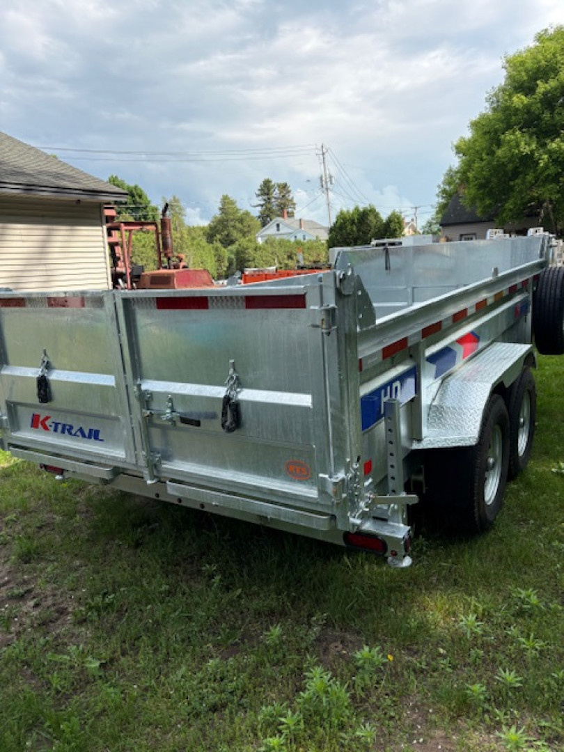 New 2025 K-Trail D82" X 14' -14K GVW Dump Trailer