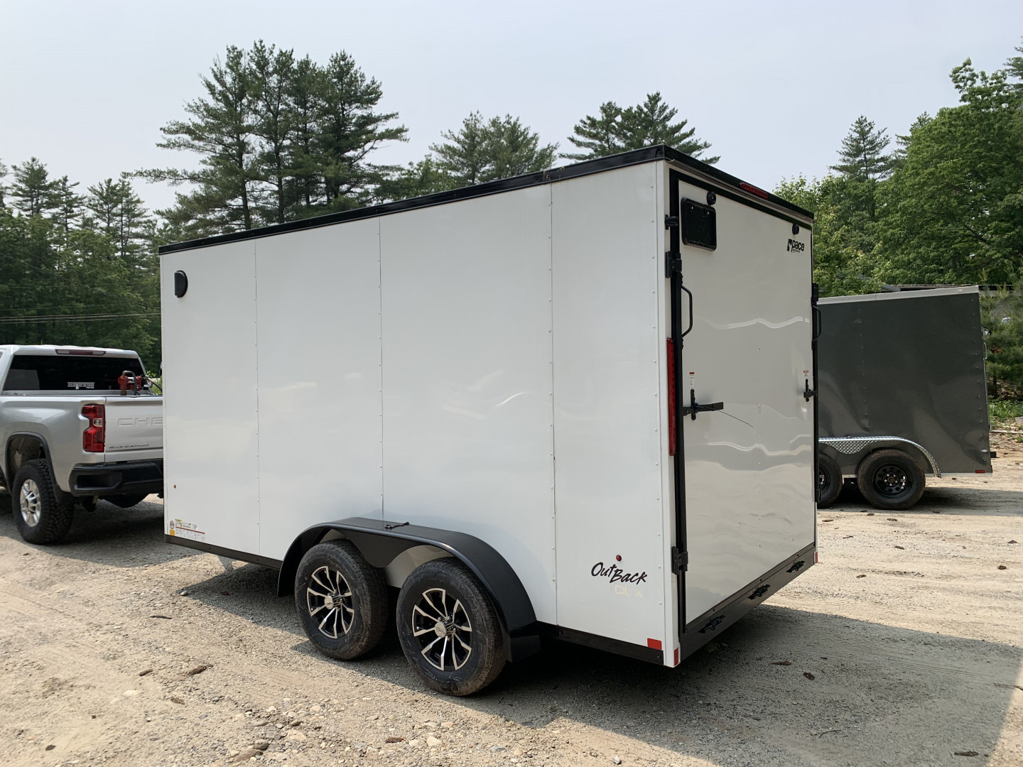 New 2025 Pace American 7X14 +2ft V-nose / Blackout Package/ 7' interior - 7000GVW