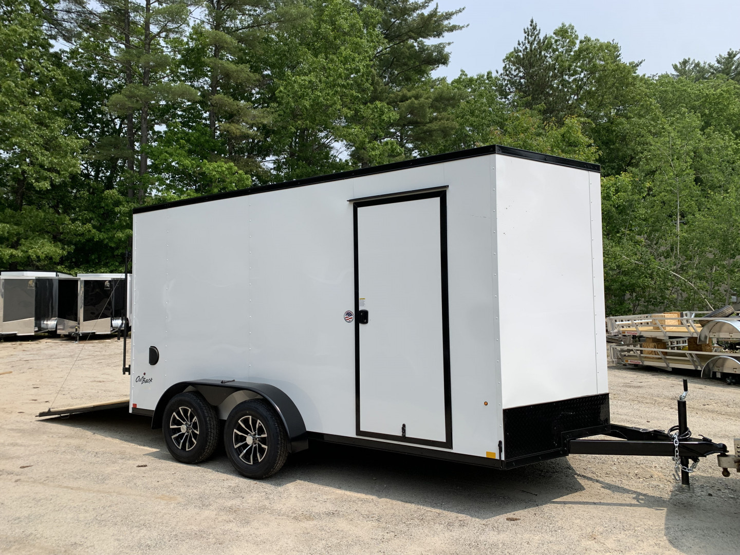 New 2025 Pace American 7X14 +2ft V-nose / Blackout Package/ 7' interior - 7000GVW