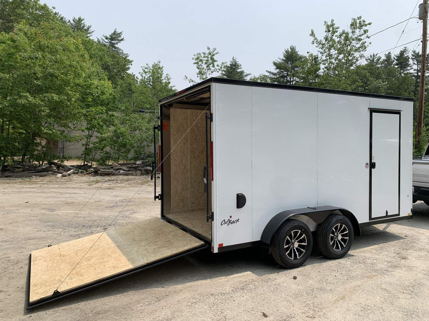 New 2025 Pace American 7X14 +2ft V-nose / Blackout Package/ 7' interior - 7000GVW