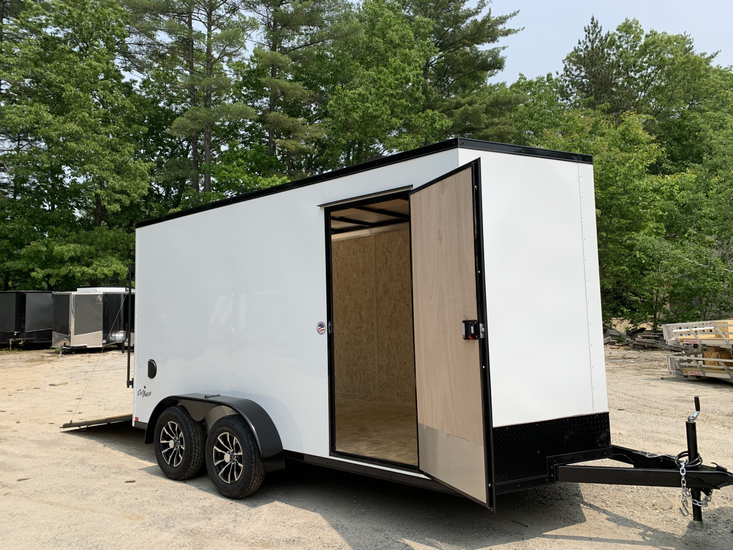 New 2025 Pace American 7X14 +2ft V-nose / Blackout Package/ 7' interior - 7000GVW