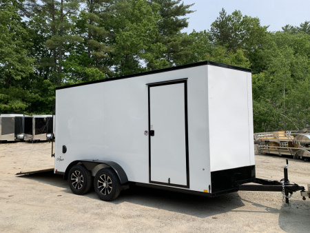 New 2025 Pace American 7X14 +2ft V-nose / Blackout Package/ 7' interior - 7000GVW