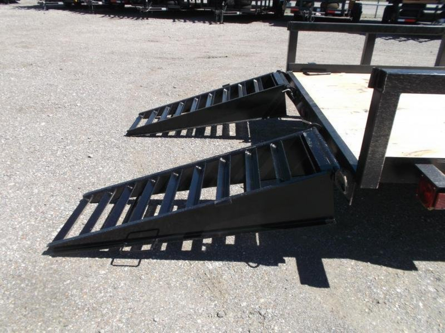 New 2025 J&C TRAILERS 83x20 Heavy Duty 14K Utility Trailer / Lowboy Trailer / 7000# Axles / 3" Square Tubing / 5ft Heavy Duty Stand Up Ramps
