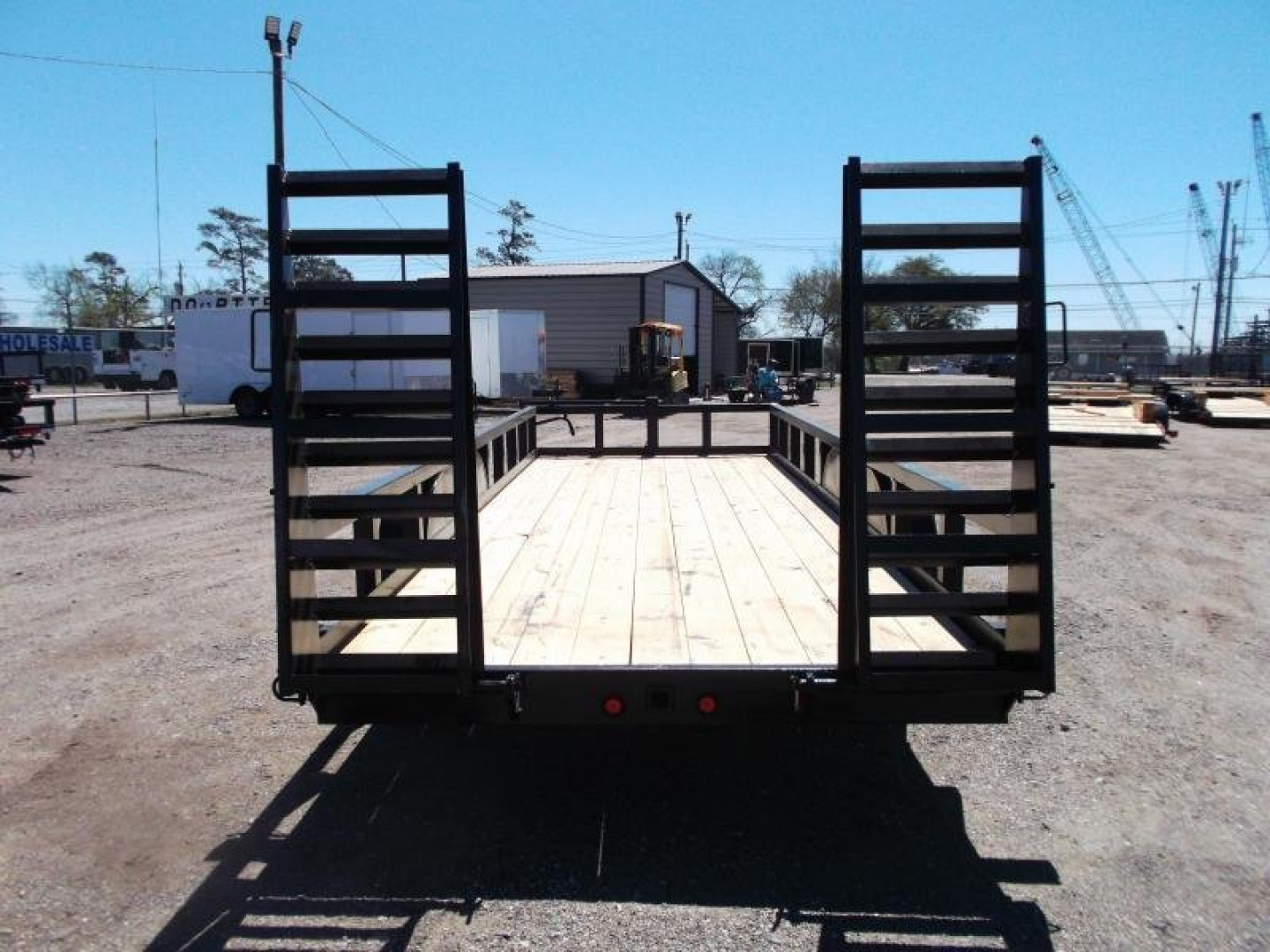New 2025 J&C TRAILERS 83x20 Heavy Duty 14K Utility Trailer / Lowboy Trailer / 7000# Axles / 3" Square Tubing / 5ft Heavy Duty Stand Up Ramps