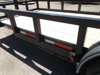 New 2025 J&C TRAILERS 83x20 Heavy Duty 14K Utility Trailer / Lowboy Trailer / 7000# Axles / 3" Square Tubing / 5ft Heavy Duty Stand Up Ramps