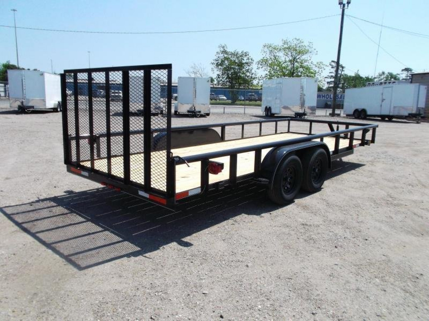 New 2025 J&C TRAILERS 83x20 Utility Trailer / Lowboy Trailer / 4ft Ramp Gate / Electric Brakes / Pipetop / 225 Radial Tires