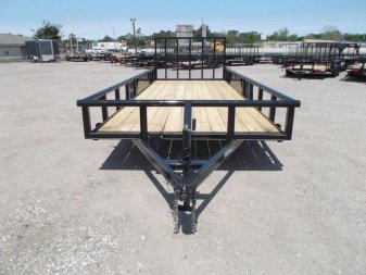 New 2025 J&C TRAILERS 83x20 Utility Trailer / Lowboy Trailer / 4ft Ramp Gate / Electric Brakes / Pipetop / 225 Radial Tires