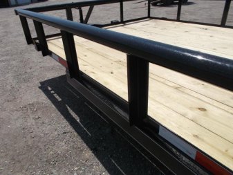 New 2025 J&C TRAILERS 83x20 Utility Trailer / Lowboy Trailer / 4ft Ramp Gate / Electric Brakes / Pipetop / 225 Radial Tires