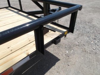 New 2025 J&C TRAILERS 83x20 Utility Trailer / Lowboy Trailer / 4ft Ramp Gate / Electric Brakes / Pipetop / 225 Radial Tires