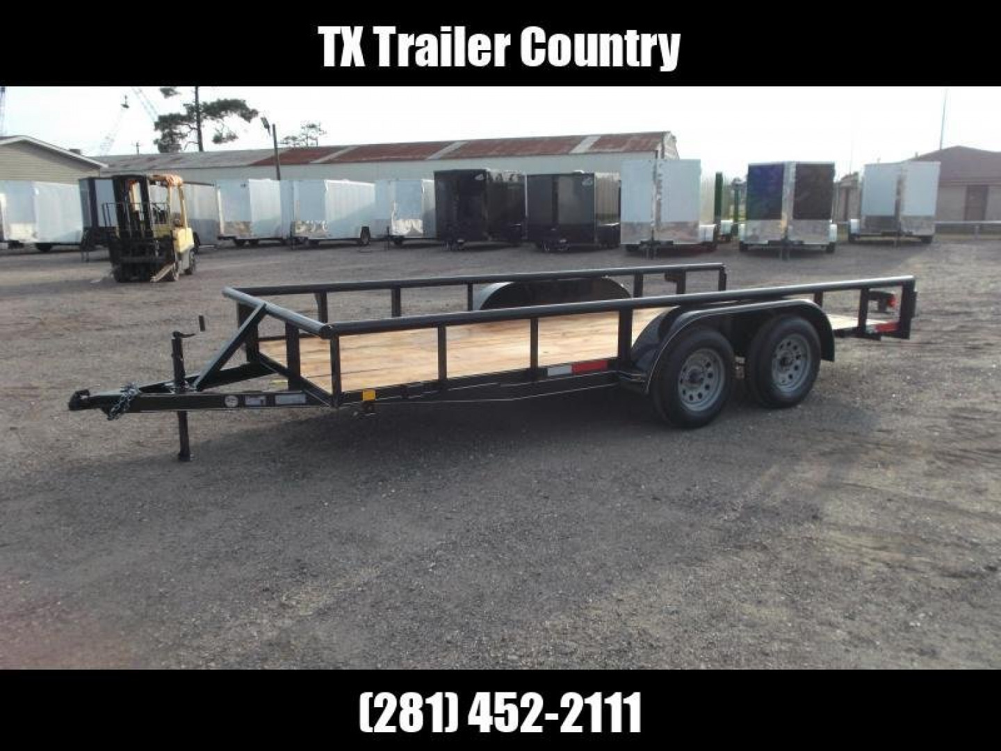 New 2025 J&C TRAILERS 83x16 Tandem Axle Utility Trailer / Lowboy Trailer / 5ft Slide Out Stow Away Ramps / Heavy Duty Pipetop / Electric Brakes / 2" Bulldog Coupler