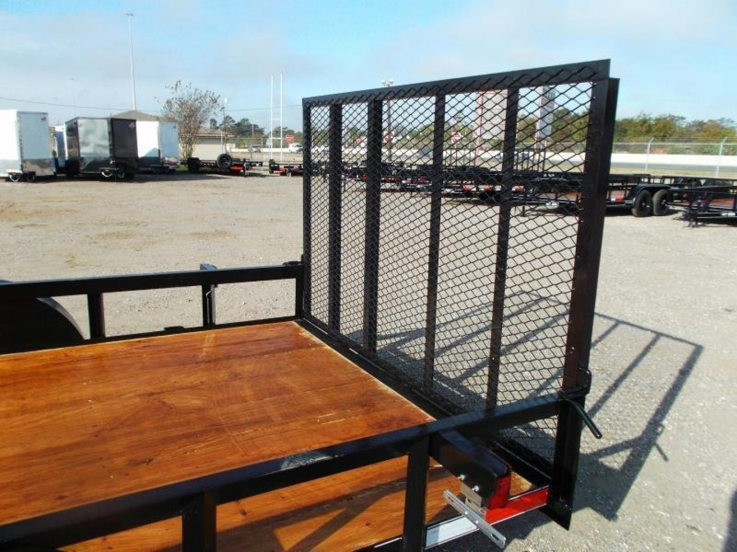 New 2025 J&C TRAILERS 83x16 Tandem Axle Utility Trailer / Lowboy Trailer / 4ft Ramp Gate / 2" Bulldog Coupler