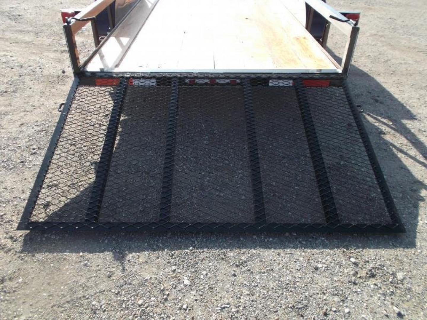 New 2025 J&C TRAILERS 83x16 Tandem Axle Utility Trailer / Lowboy Trailer / 4ft Ramp Gate / 2" Bulldog Coupler