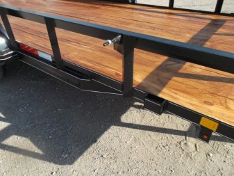 New 2025 J&C TRAILERS 83x16 Tandem Axle Utility Trailer / Lowboy Trailer / 4ft Ramp Gate / 2" Bulldog Coupler