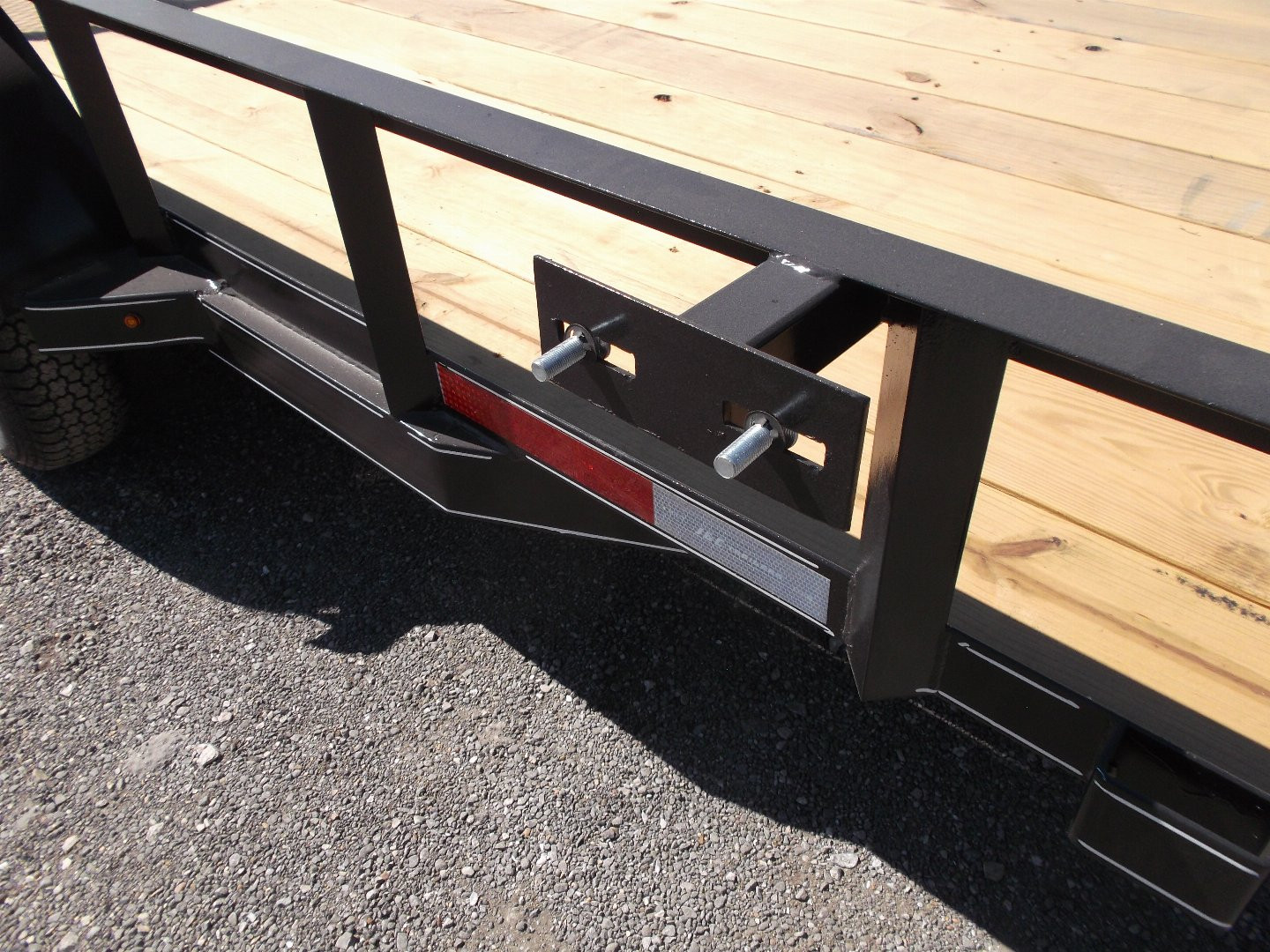 New 2025 J&C TRAILERS 77x12 Utility Trailer / C-Channel Wrap Tongue / 2" Bulldog Coupler / 4ft Ramp Gate